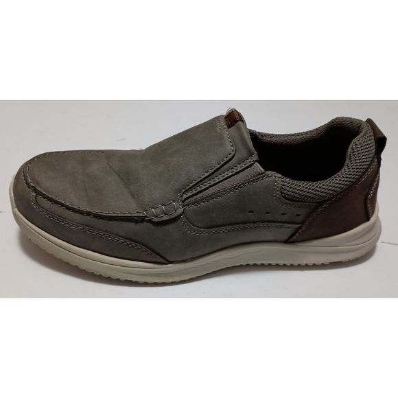 NUNN BUSH, Grey Conway Moc Toe Slip On Shoes, Size 10.5 W - Picture 1 of 8